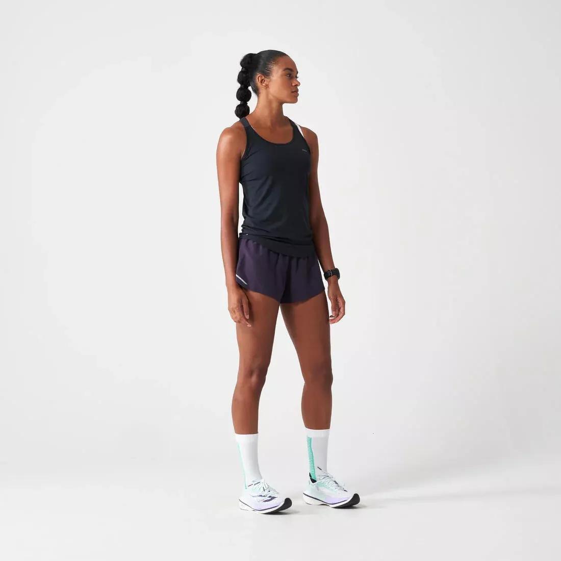 Women Comfort Seamless Running Tank Top - Kiprun Run 500, Yellow, 5401_000, large image number 11