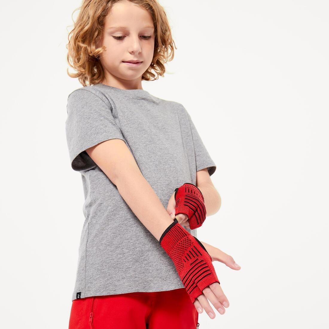 TOMATO RED Kids' Boxing Inner Gloves - Red, No Color, large image number 3
