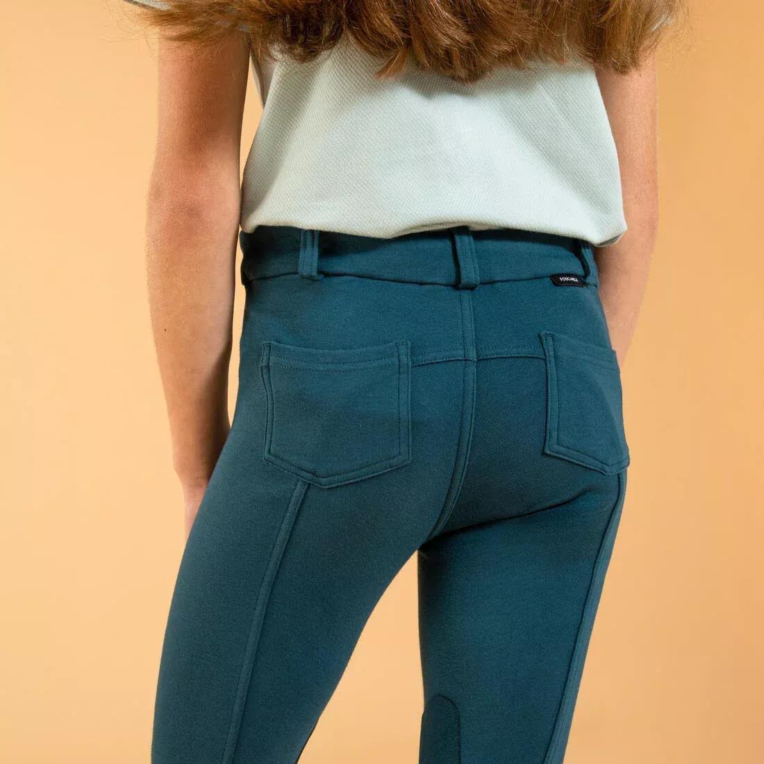 DEFAULT Kids' Equestrian Jodhpurs 140 - Plum, , large image number 4