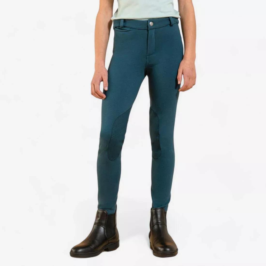 DEFAULT Kids' Equestrian Jodhpurs 140 - Plum, , large image number 6
