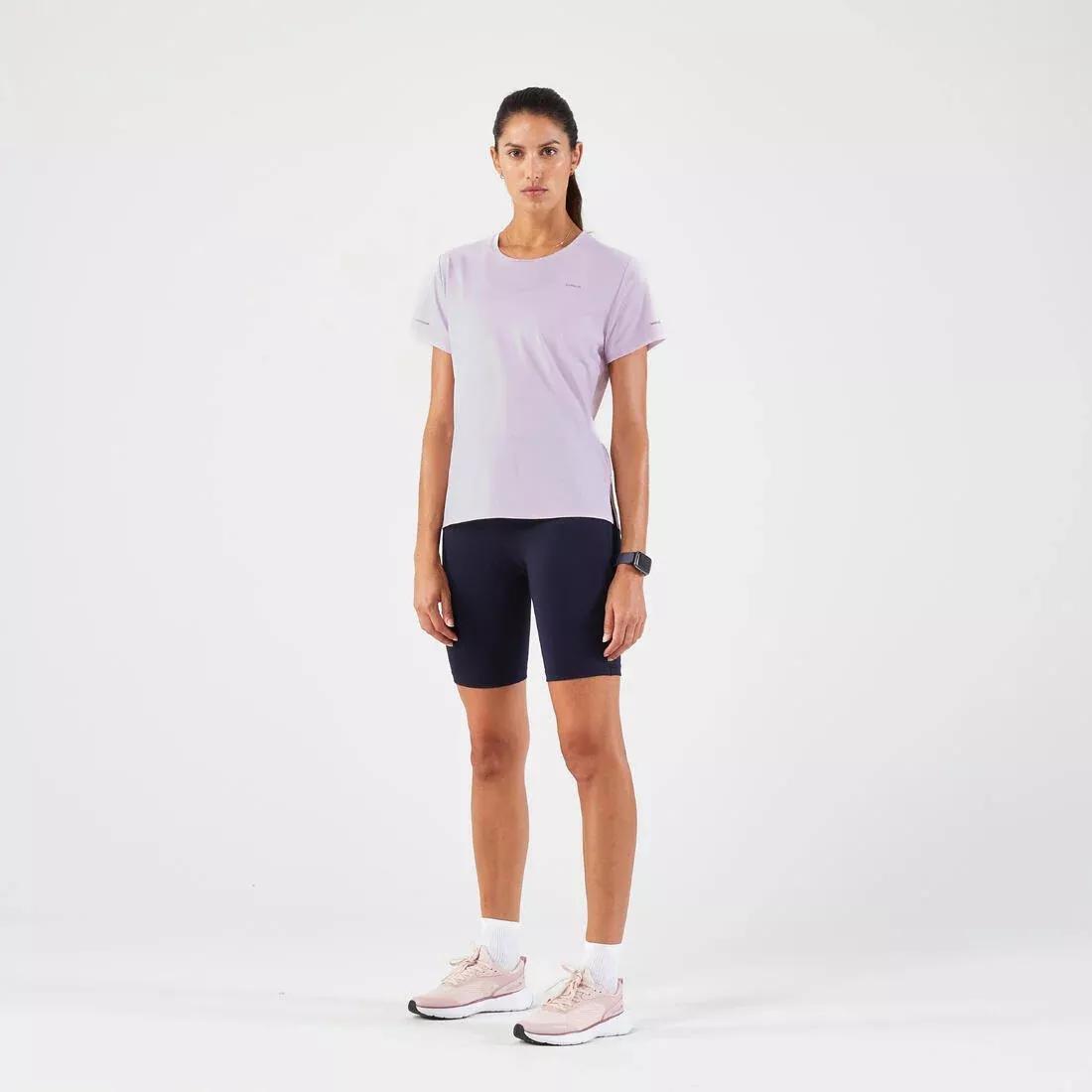 Run 500 Dry Women Breathable Running T-Shirt, Purple, , large image number 2