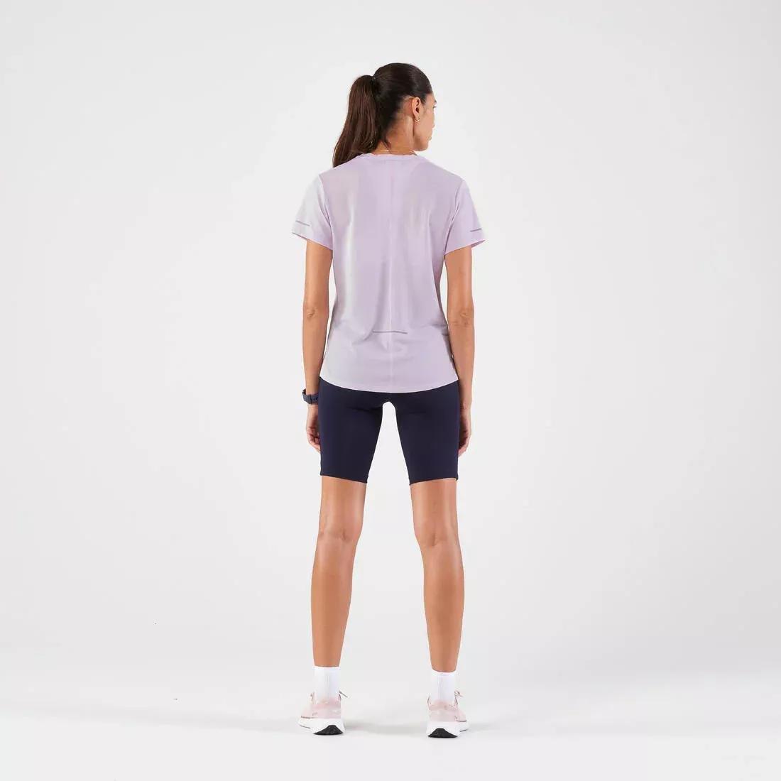 Run 500 Dry Women Breathable Running T-Shirt, Purple, , large image number 3