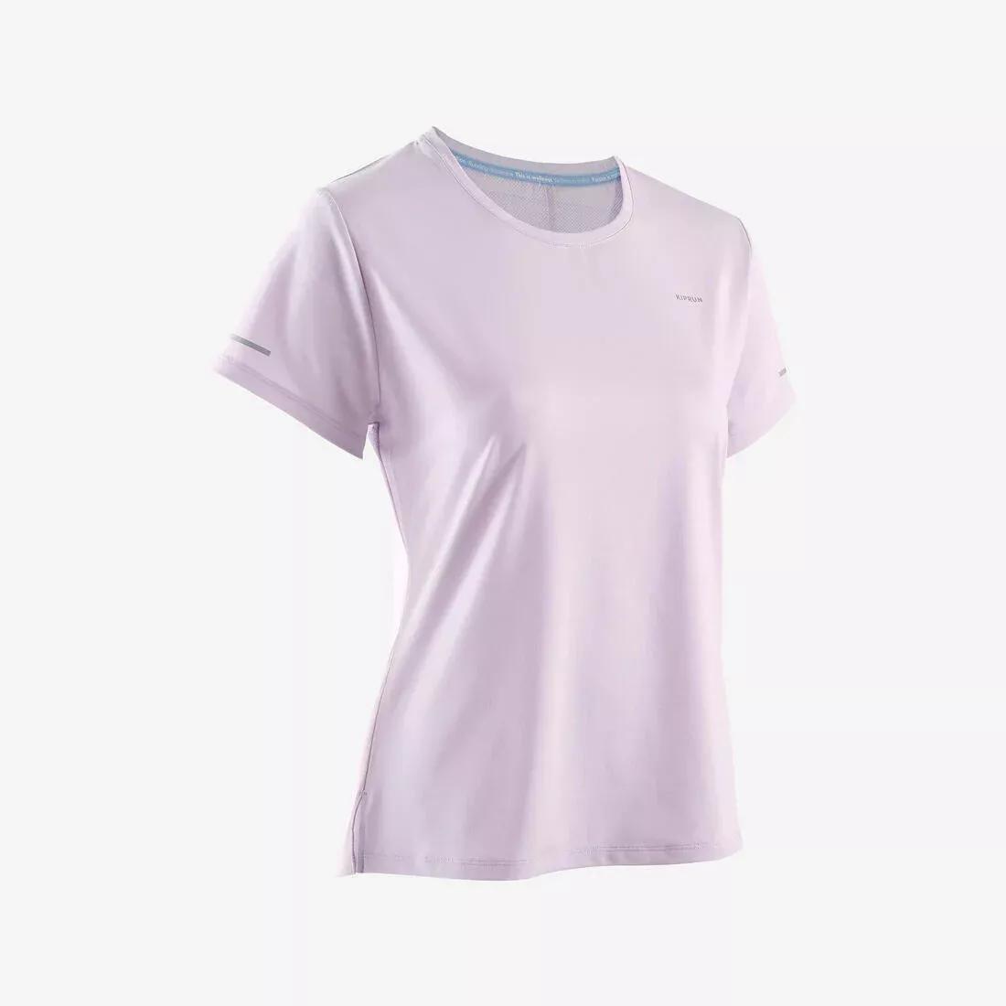 Run 500 Dry Women Breathable Running T-Shirt, Purple, No Color, large image number 4