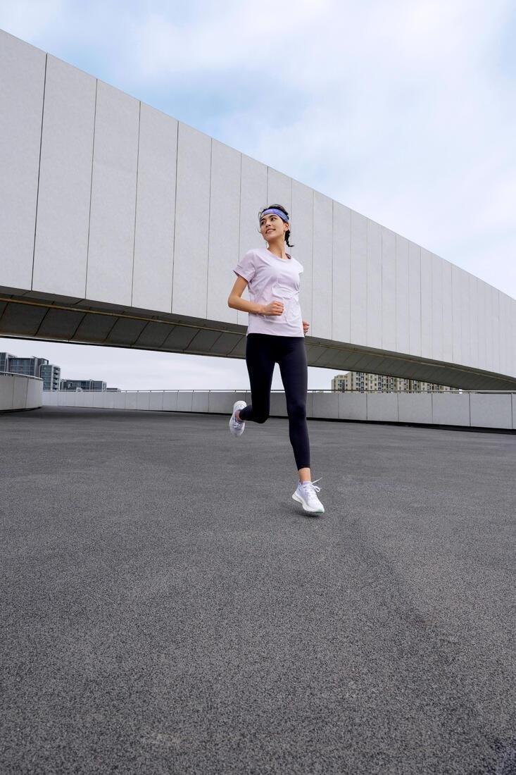 Run 500 Dry Women Breathable Running T-Shirt, Purple, , large image number 7