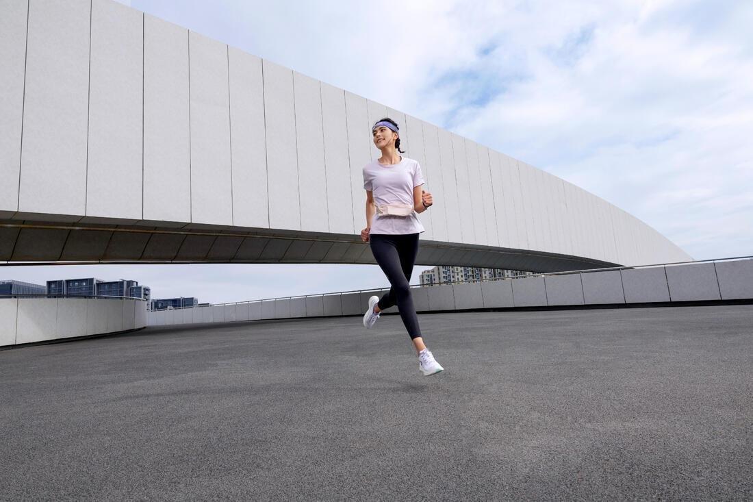 Run 500 Dry Women Breathable Running T-Shirt, Purple, No Color, large image number 8