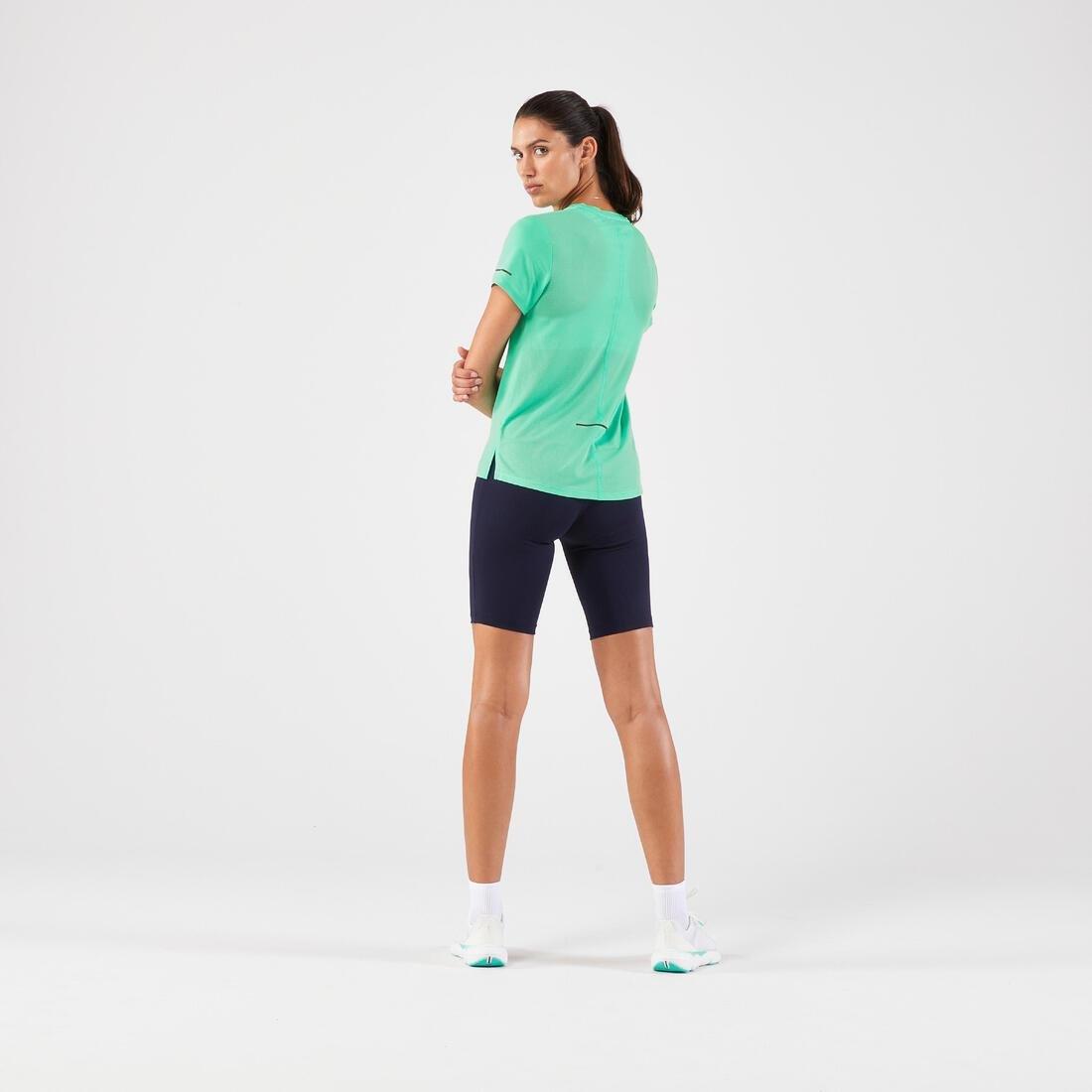 Run 500 Dry Women Breathable Running T-Shirt, Green, No Color, large image number 7
