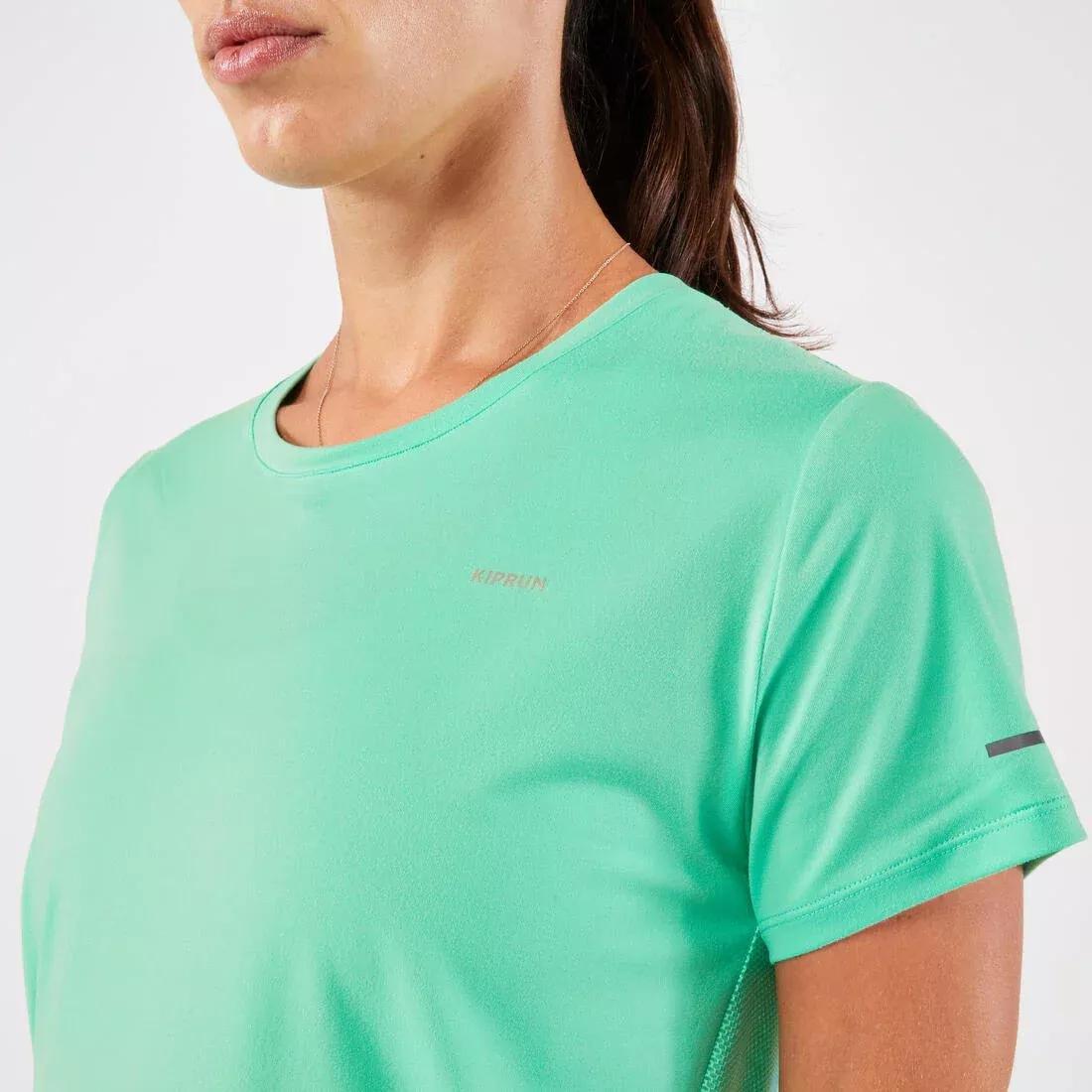Run 500 Dry Women Breathable Running T-Shirt, Green, No Color, large image number 10