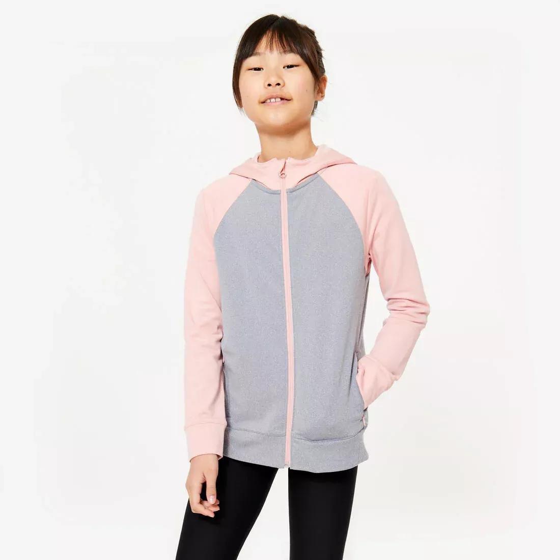 DOMYOS--JACKET S 500 GREY PINK, , medium