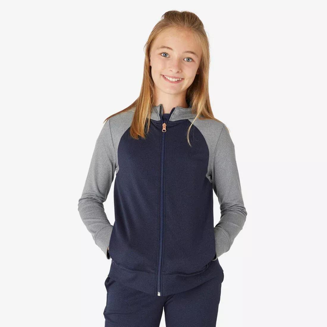 DOMYOS--JACKET S 500 GREY PINK, , large image number 1