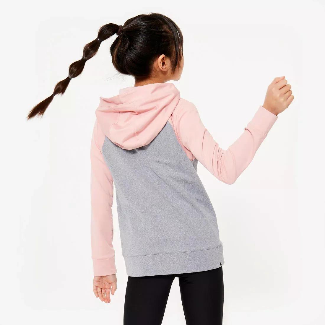DOMYOS--JACKET S 500 GREY PINK, , large image number 2