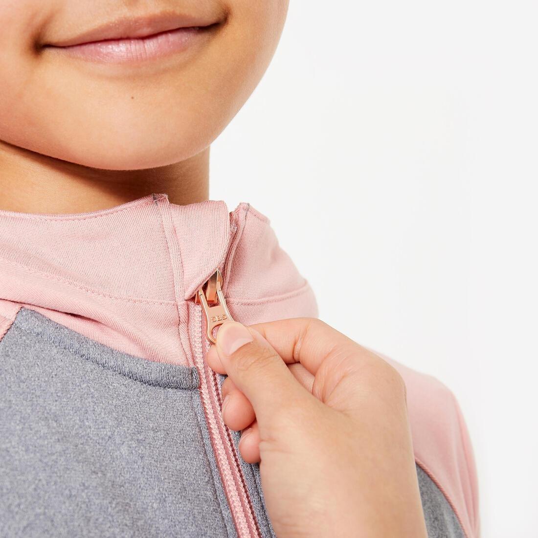 DOMYOS--JACKET S 500 GREY PINK, , large image number 3