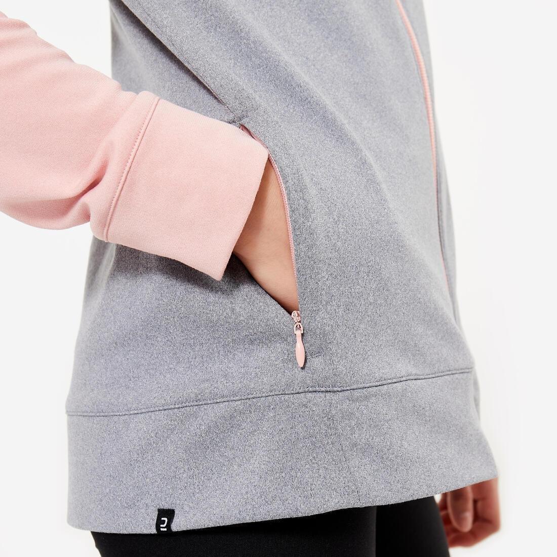 DOMYOS--JACKET S 500 GREY PINK, , large image number 4