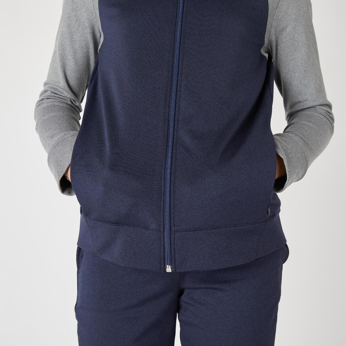 DOMYOS--JACKET S 500 GREY PINK, , large image number 8