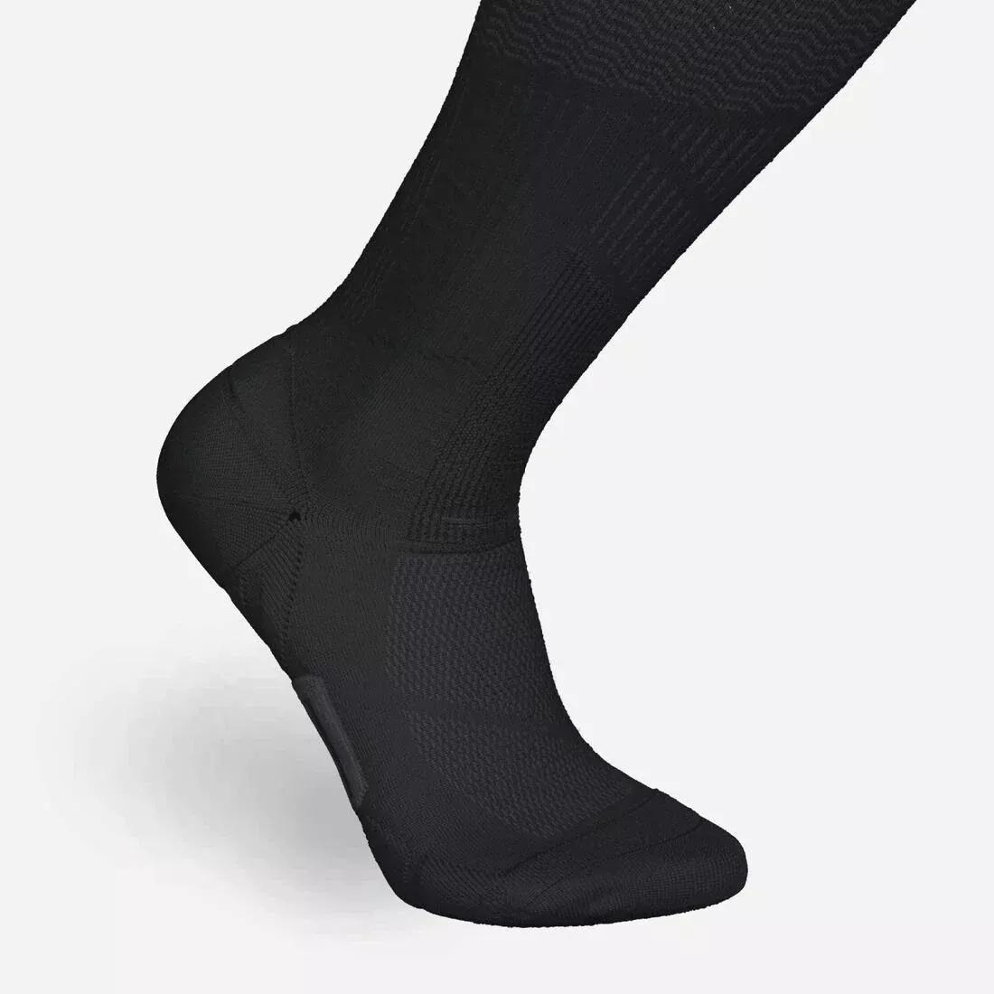 KIPRUN--COMPR SOCKS 900 BLACK, No Color, medium