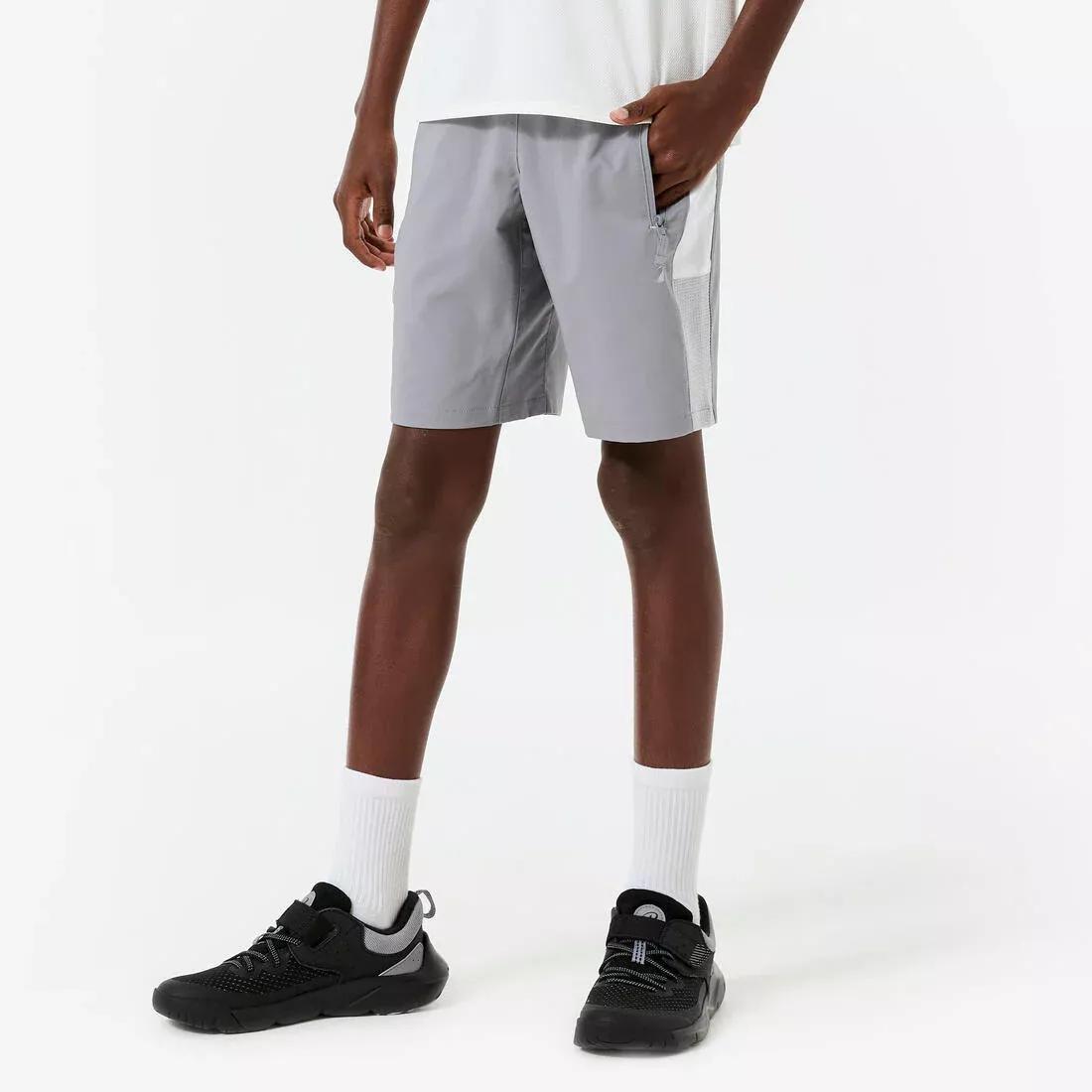 Kids Breathable Multisport Shorts, Black, No Color, large image number 6