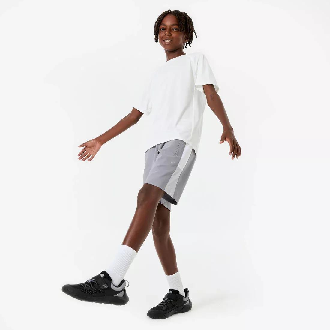 Kids Breathable Multisport Shorts, Black, No Color, large image number 9
