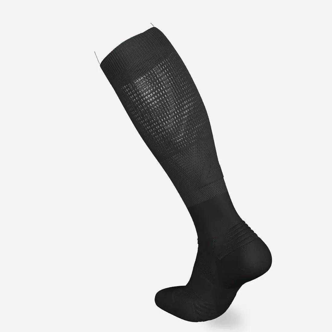 Compression Running Socks - 500, Black, No Color, large image number 2