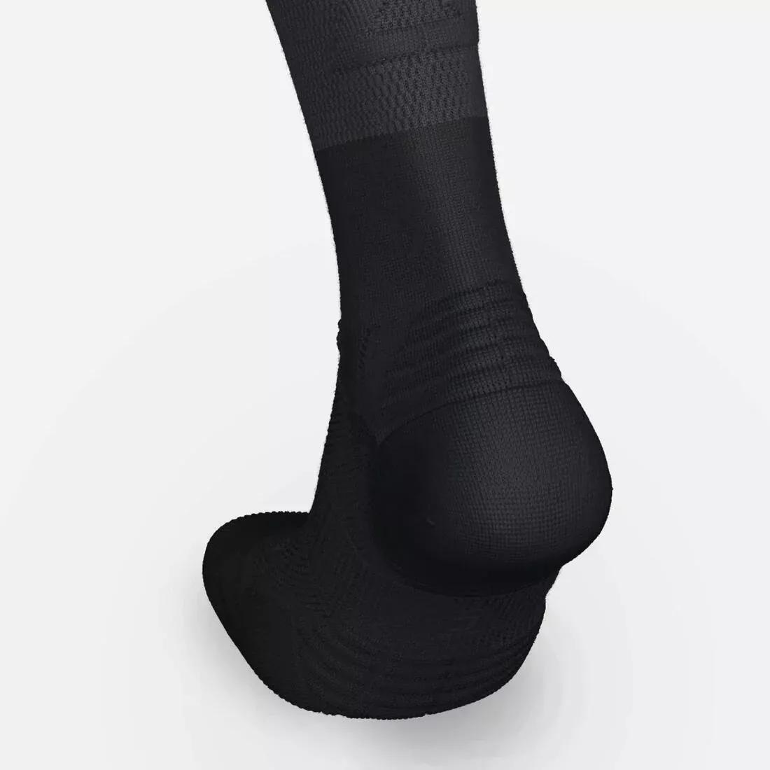 Compression Running Socks - 500, Black, No Color, large image number 4