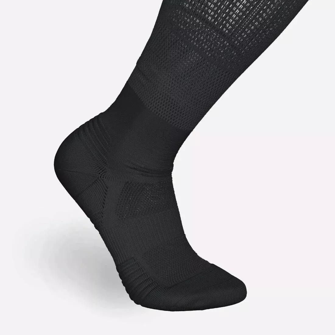 Compression Running Socks - 500, Black, No Color, large image number 5