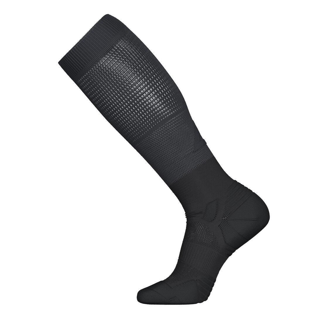 Compression Running Socks - 500, Black, No Color, large image number 6