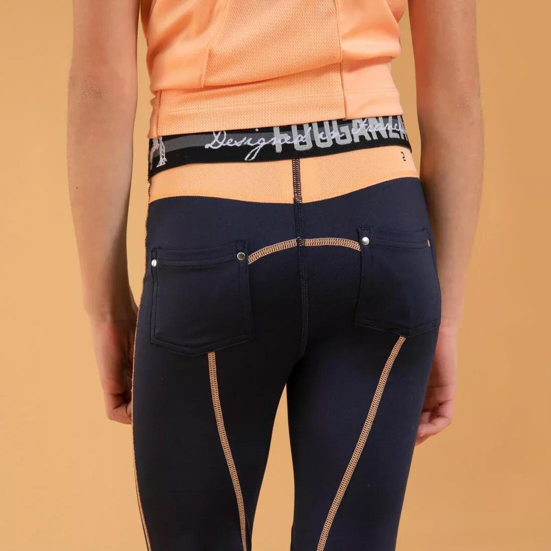Kids Light Horse Riding Leggings - 100, Navy, , large image number 11
