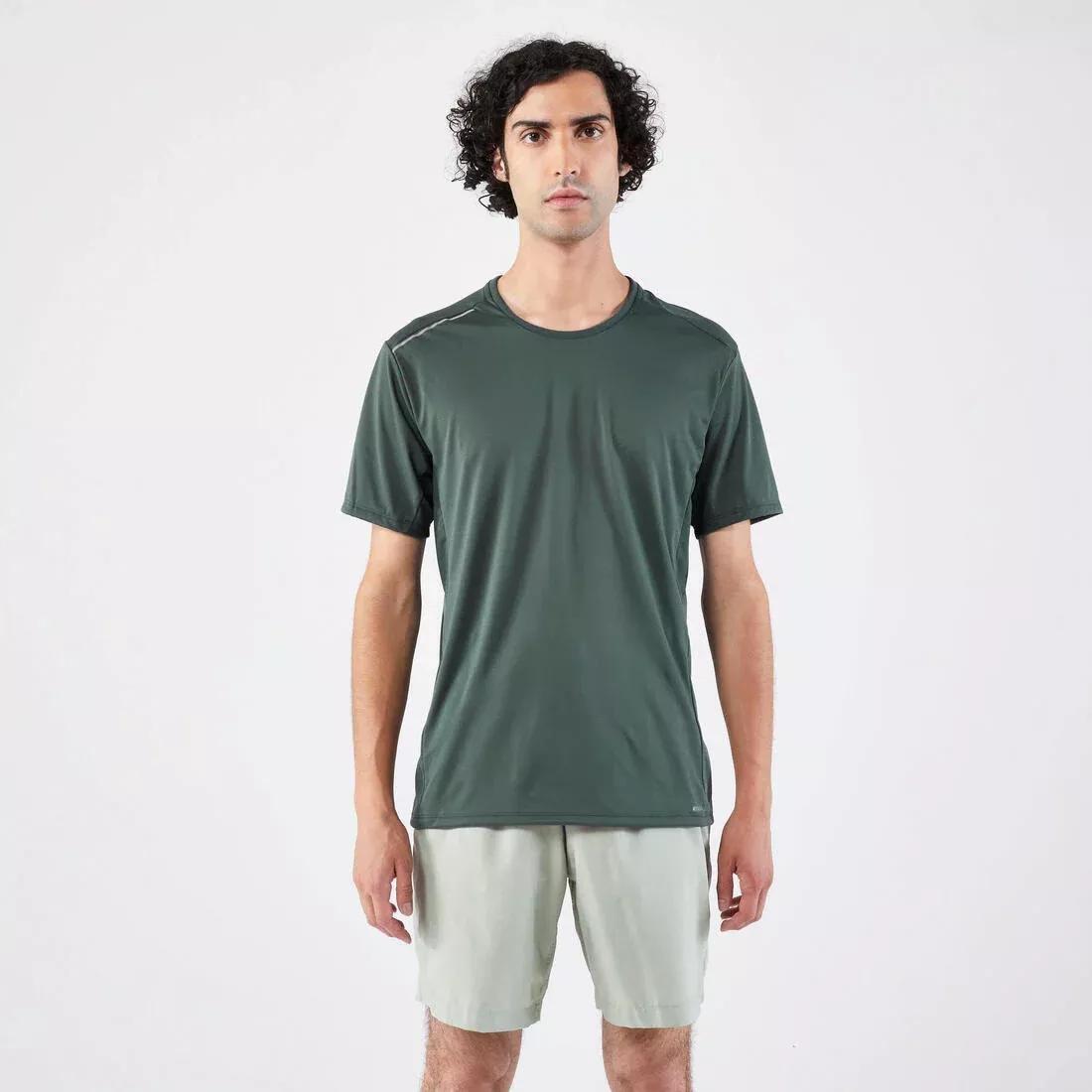 Men Dry+ Breathable Running T-Shirt, Green, , large image number 0