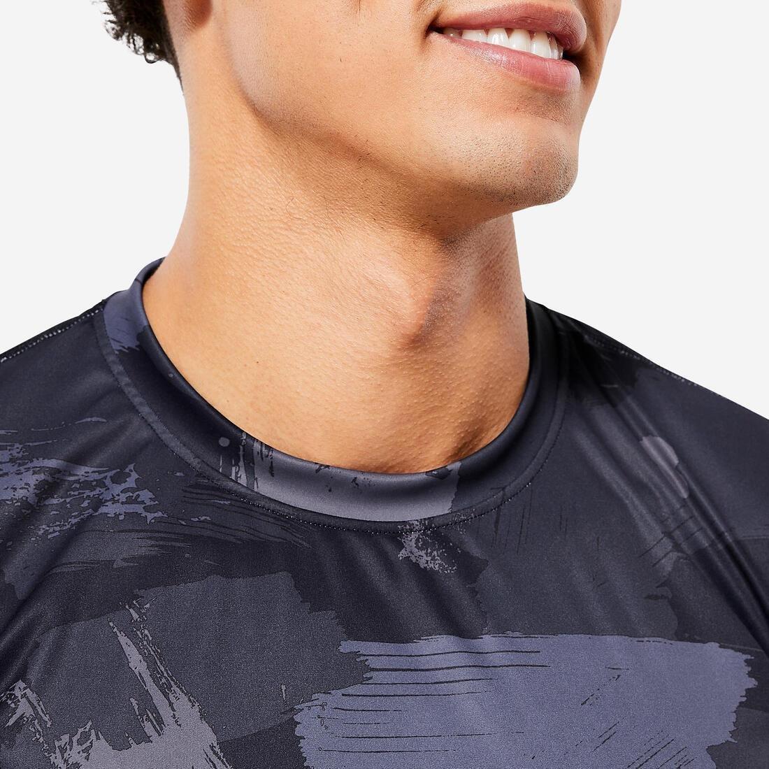 Men Fitness Breathable Essential Short-Sleeved Crew Neck T-Shirt, Navy, , large image number 10