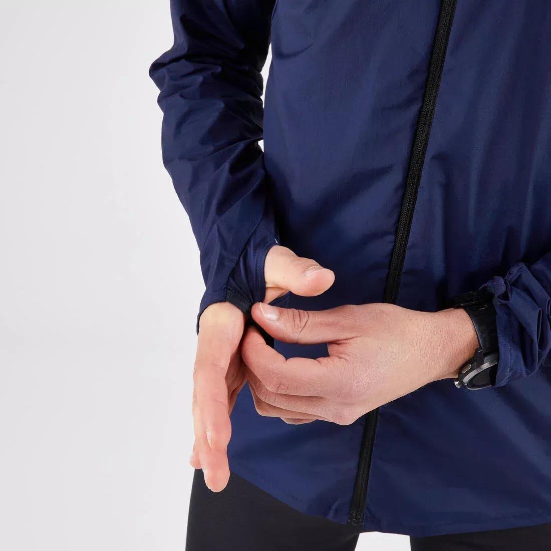 Wind Men's Running & Trail Running Windproof Jacket - Kiprun Run 900,  Blue, No Color, large image number 4