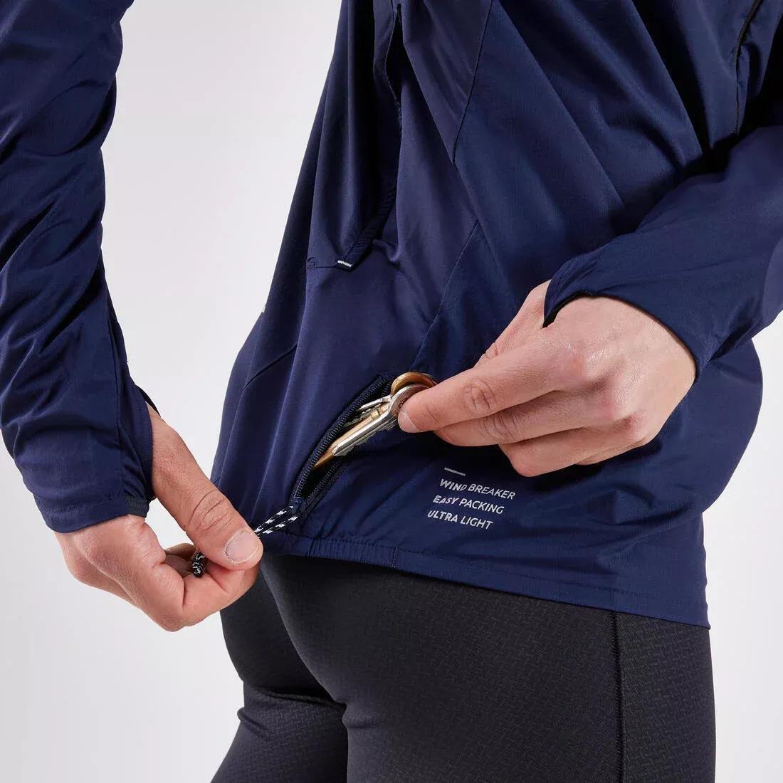 Wind Men's Running & Trail Running Windproof Jacket - Kiprun Run 900,  Blue, No Color, large image number 5