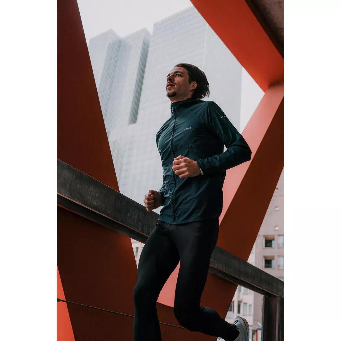 Wind Men's Running & Trail Running Windproof Jacket - Kiprun Run 900,  Blue, No Color, large image number 8