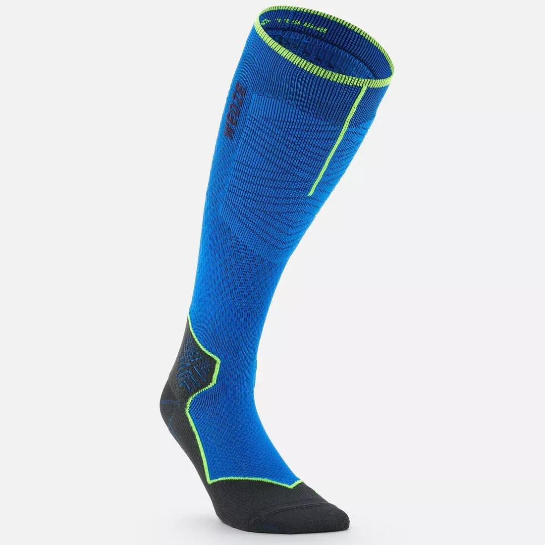 ASPHALT BLUE ADULT SKI SOCKS - 900 CELLIANT?�, No Color, medium
