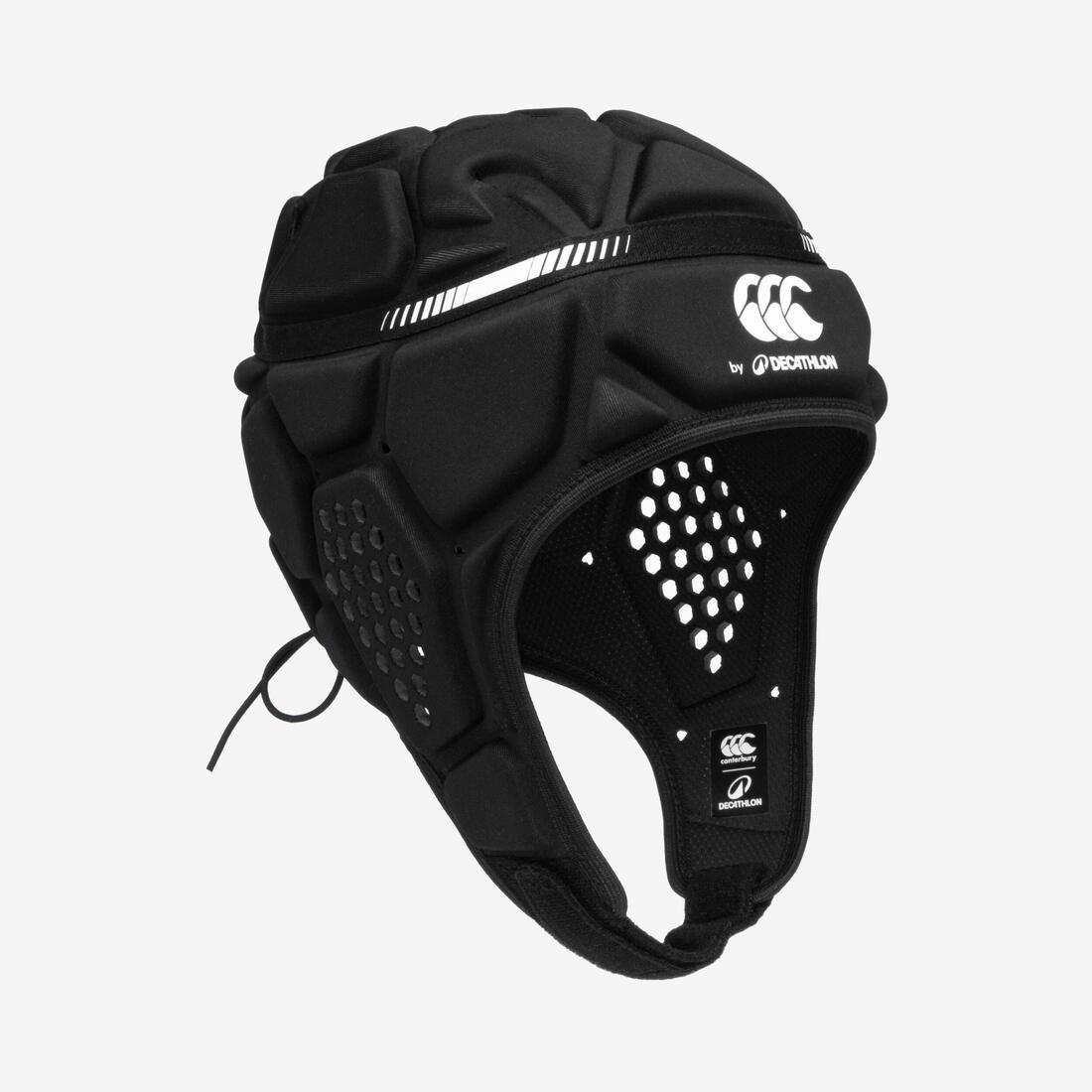 Kids/Adult Rugby Scrum Cap - R500, Black, No Color, large image number 4