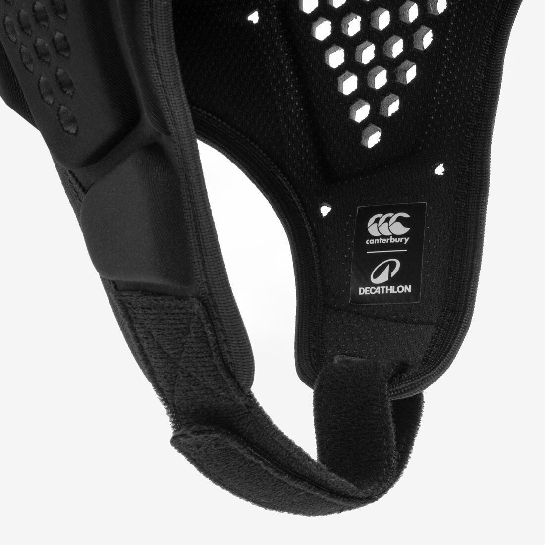 Kids/Adult Rugby Scrum Cap - R500, Black, No Color, large image number 5