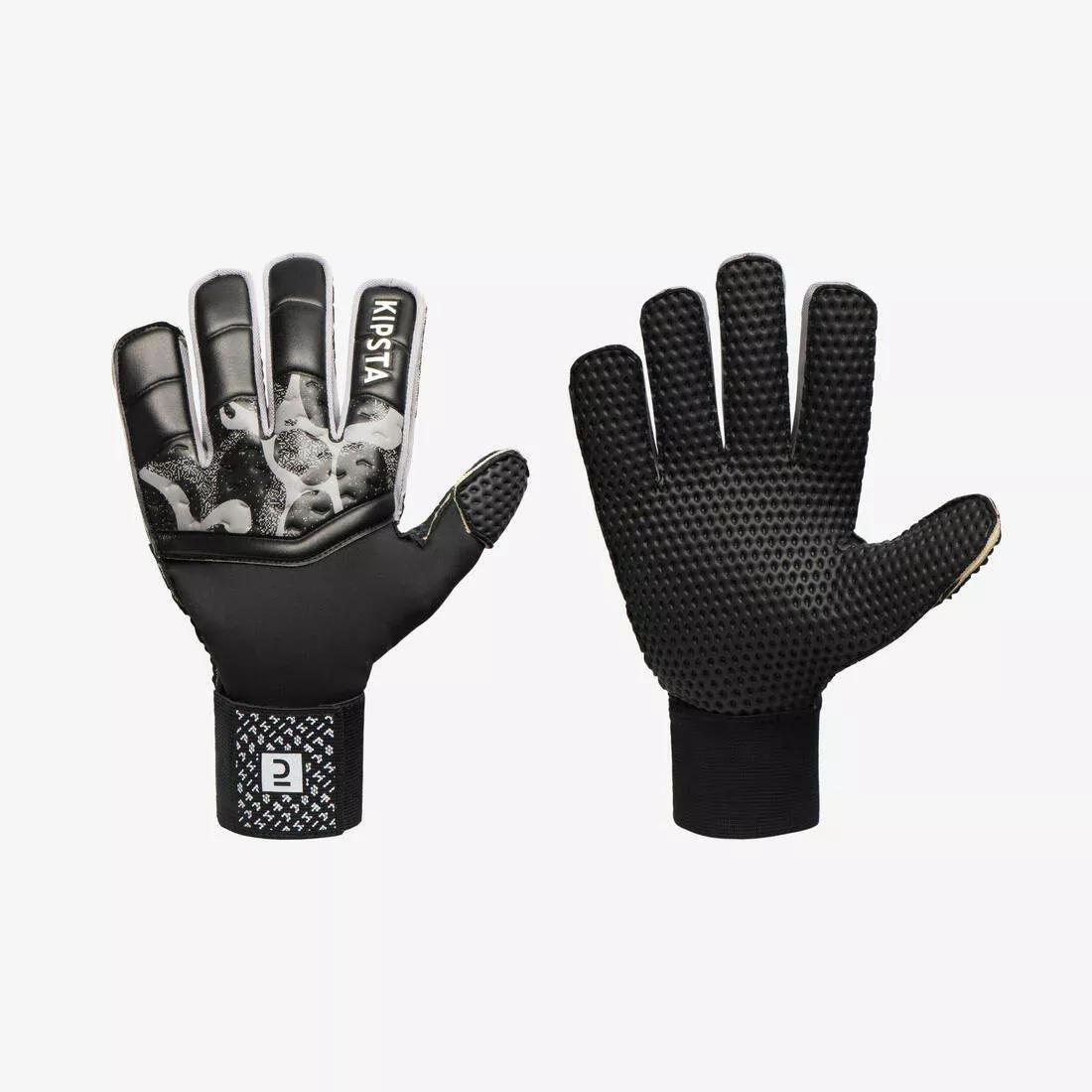 Adult Superresist Goalkeeper Gloves, Black/Grey, No Color, medium