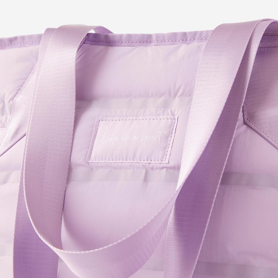 Women 25 L Padded Fitness Training Tote Bag, Purple, No Color, large image number 8