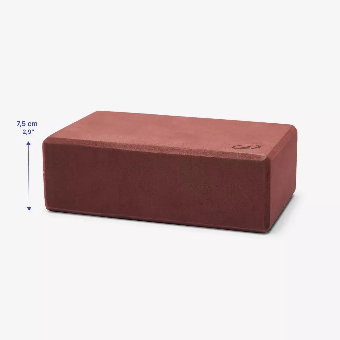 TERRACOTTA BROWN Foam Yoga Block - Mahogany, No Color, large image number 6