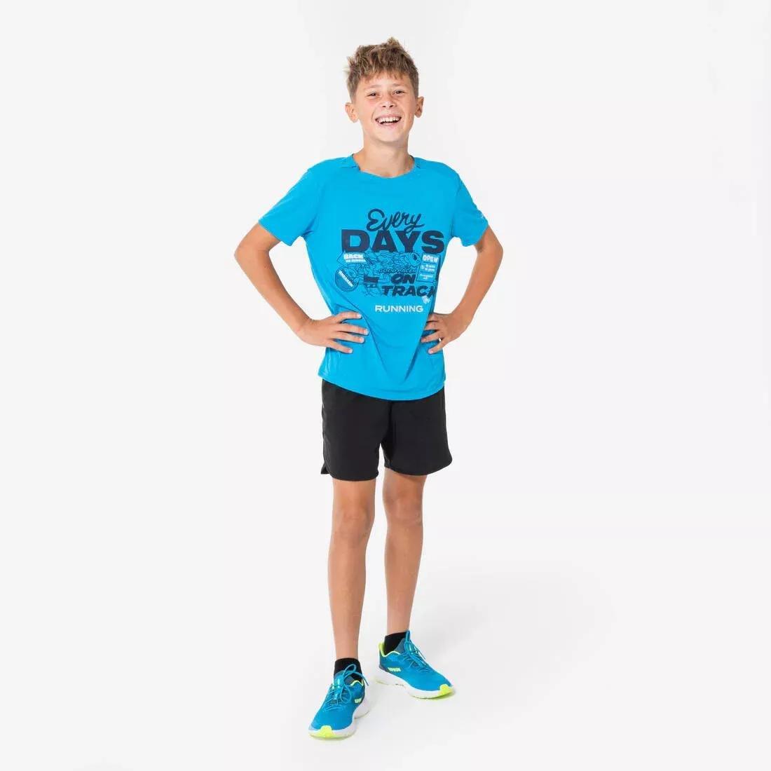 Kids' Breathable Running Shorts - KIPRUN DRY+ 900, Black, No Color, large image number 2