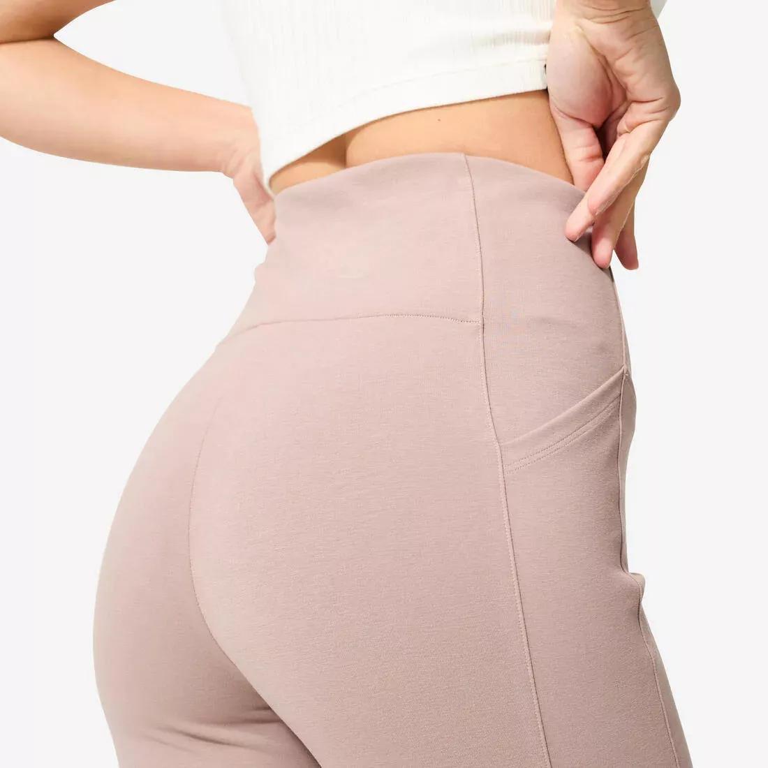 Women High-Waisted Fitness Leggings, Brown, No Color, large image number 12