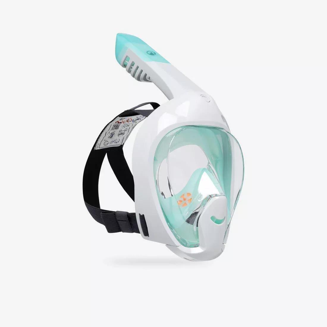 Kids Unisex Easybreath Snorkelling Surface Mask Xs (Ages 6-10) No Bag, Blue, No Color, large image number 1