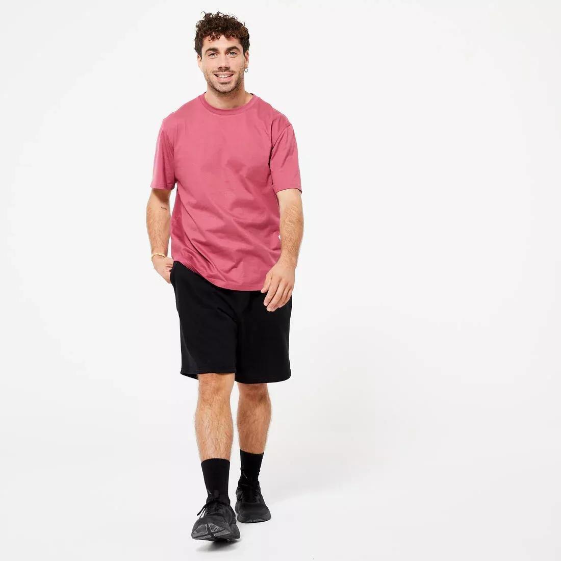 Men Fleece Shorts, Black, , large image number 1