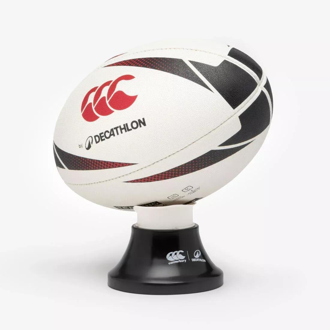R500 Adjustable Rugby Tee, Black/White, No Color, large image number 3