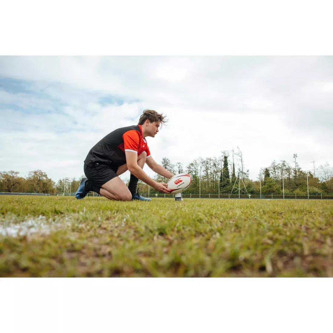 R500 Adjustable Rugby Tee, Black/White, No Color, large image number 5