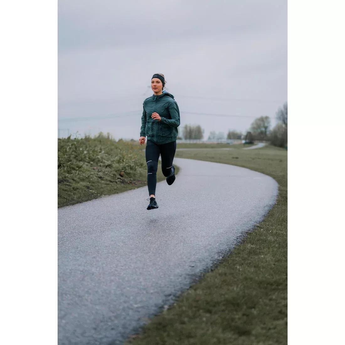 Women Windproof Running Jacket - Kiprun Run 500 Wind, Green, 5401_000, large image number 9