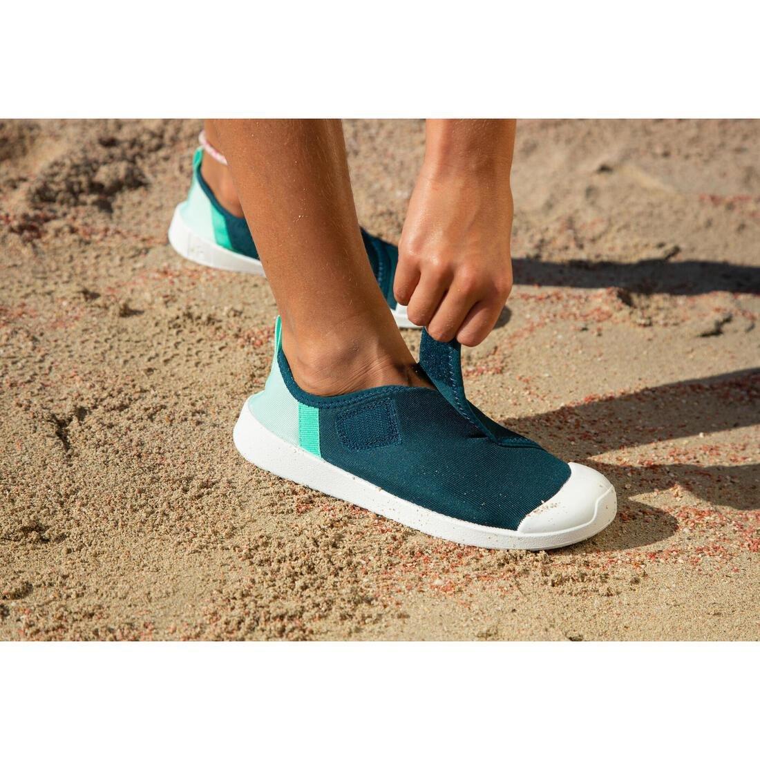 Kids Girls Water Shoes With Rip-Tab - Aquashoes 120, Purple, No Color, large image number 12