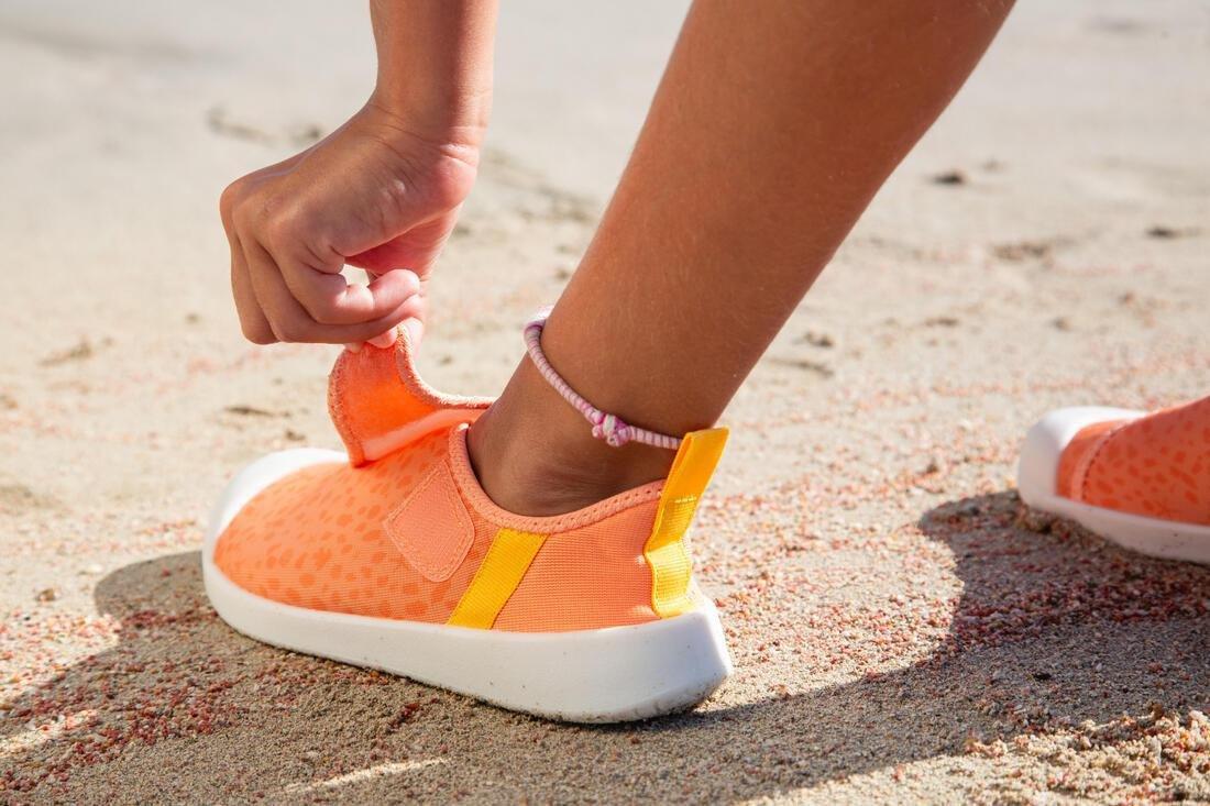 Kids Unisex Aquashoes With Riptab - 120, Orange, , large image number 3