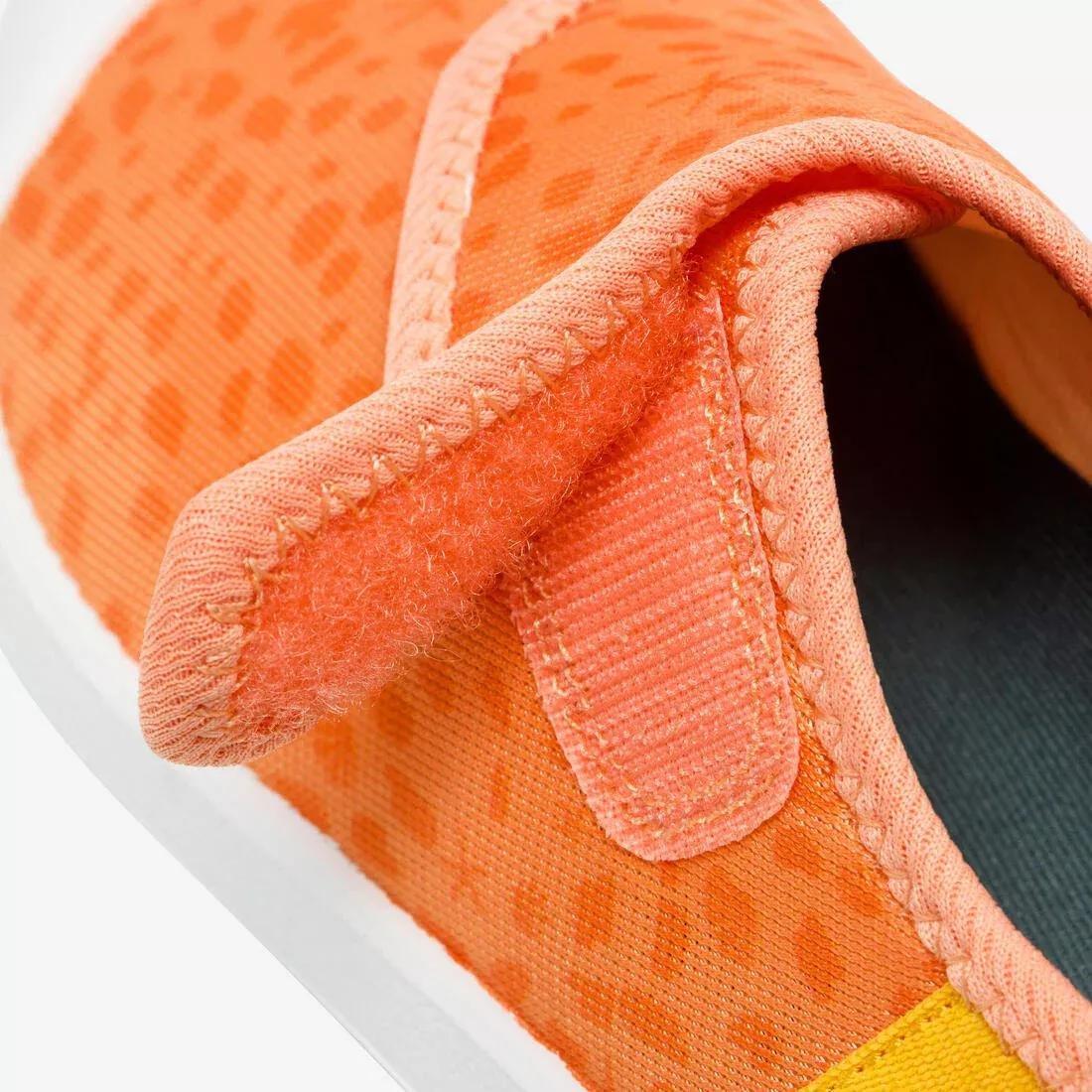 Kids Unisex Aquashoes With Riptab - 120, Orange, , large image number 12
