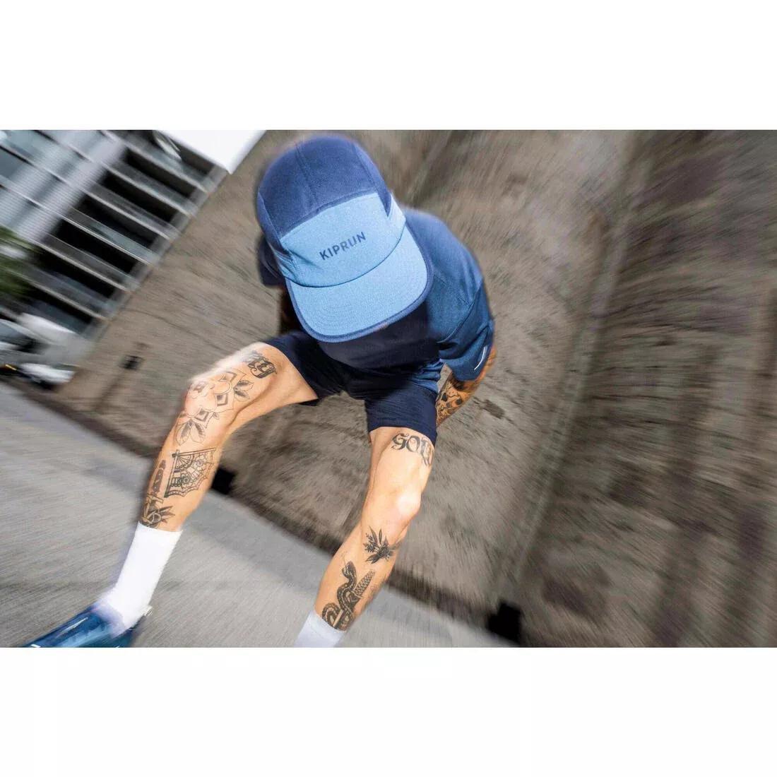 Men Breathable Running T-Shirt - Kiprun Run 500, Blue, No Color, large image number 9