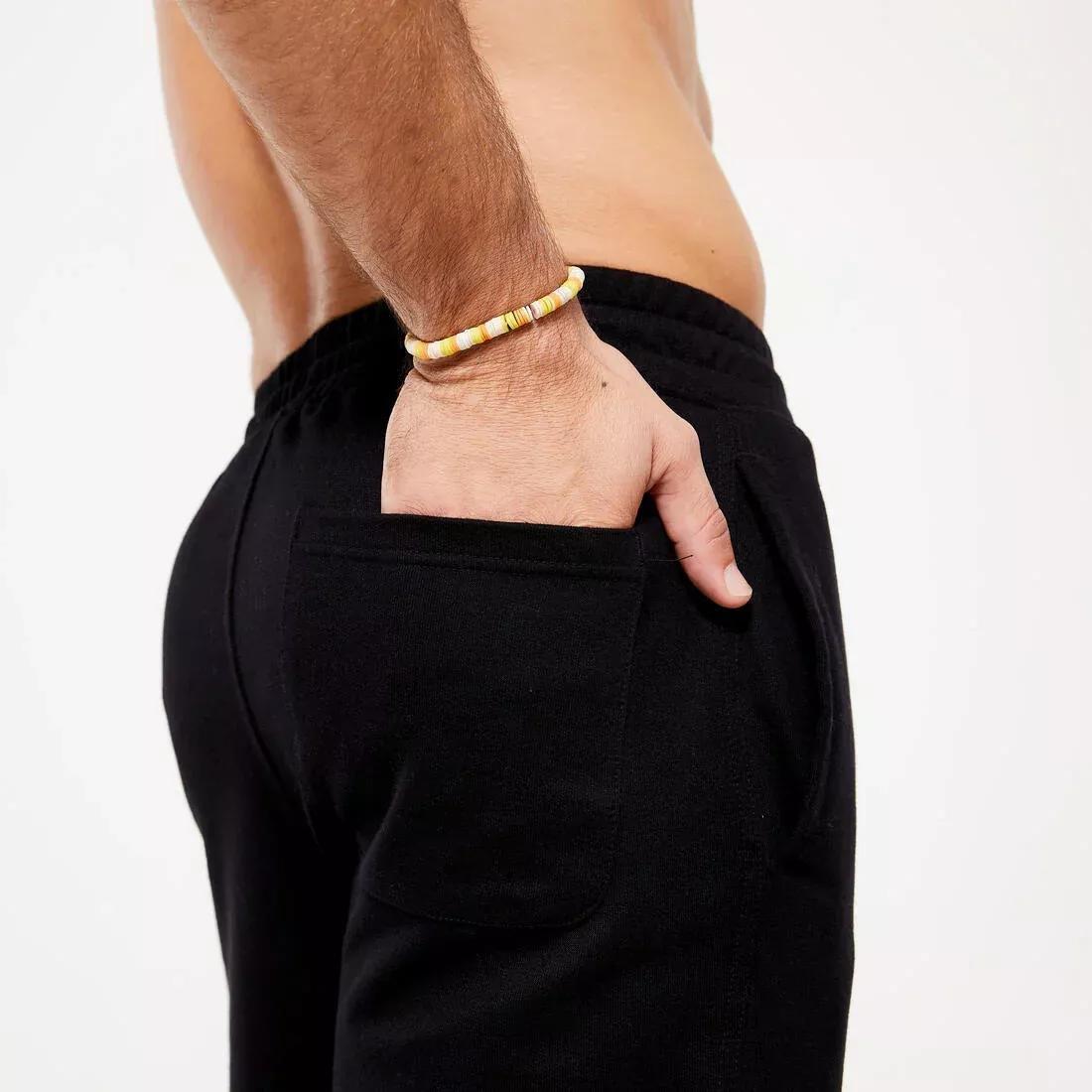 Men Warm Jogging Bottoms, Black, No Color, large image number 3