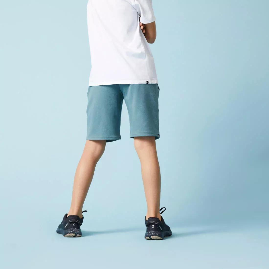 Kids Unisex Cotton Shorts, Blue, No Color, large image number 3
