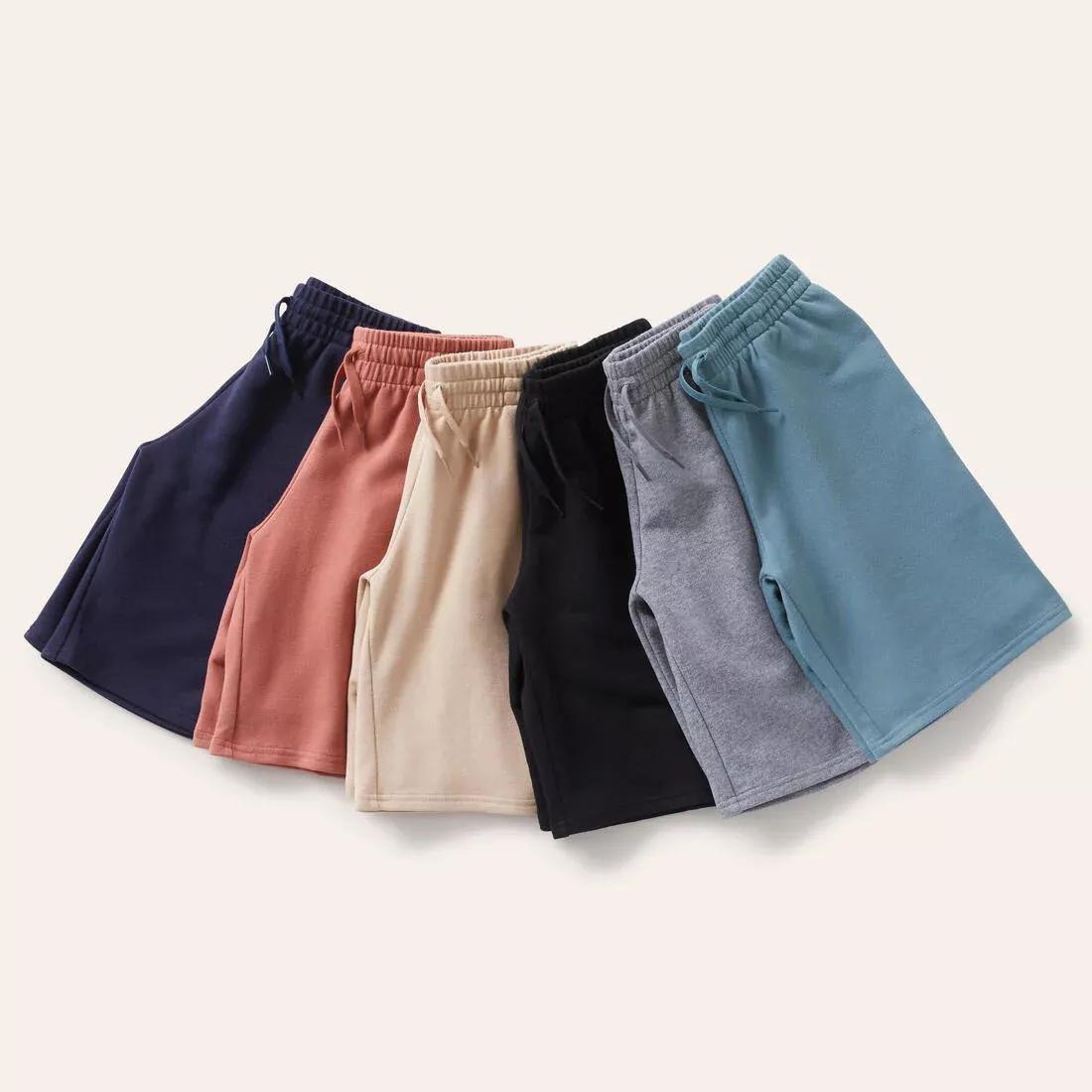 Kids Unisex Cotton Shorts, Blue, No Color, large image number 6